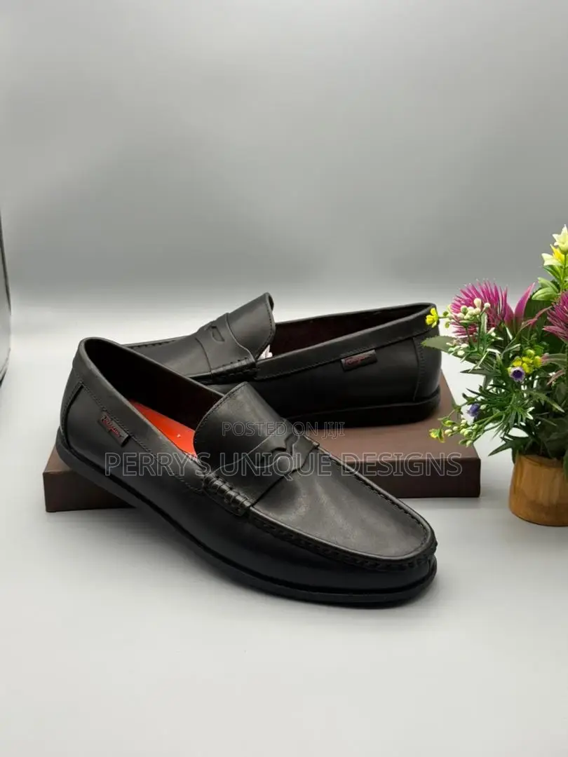 Classic Heritage Leather Penny Loafers – Coffee Brown