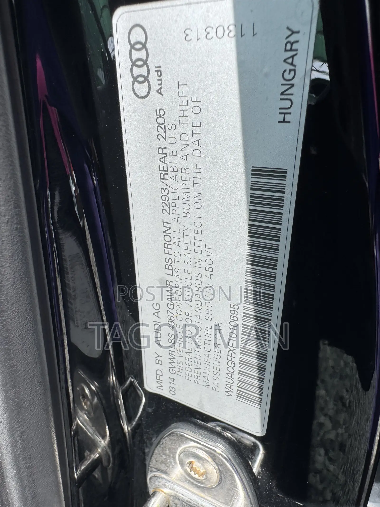 Audi A3 2014 Black