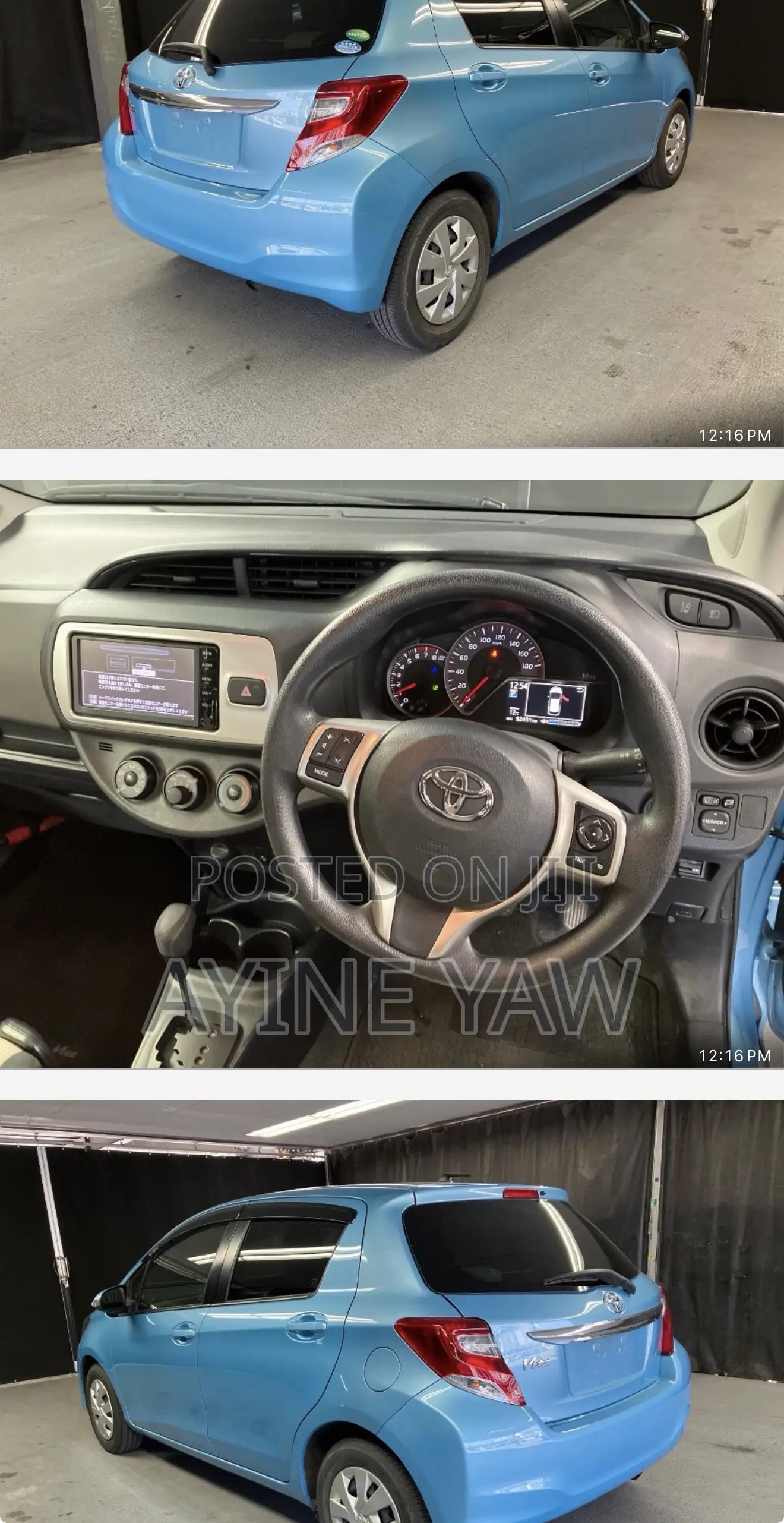 Toyota Vitz 1.5 FWD 3dr 2015 Black