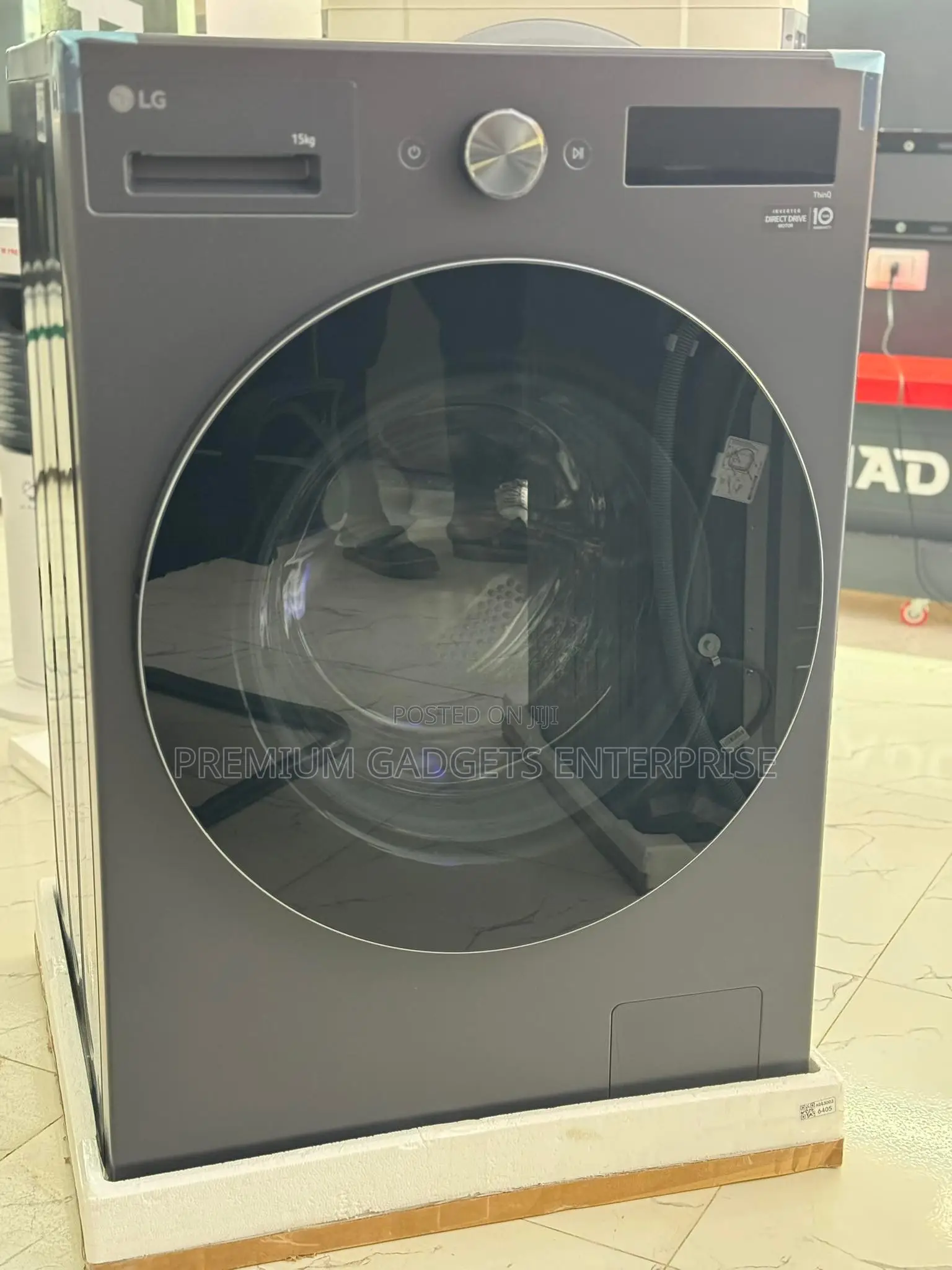 Lg 15 Kg Front Load Washer, Essence Graphite | Ai Thinq F0z6dyp24