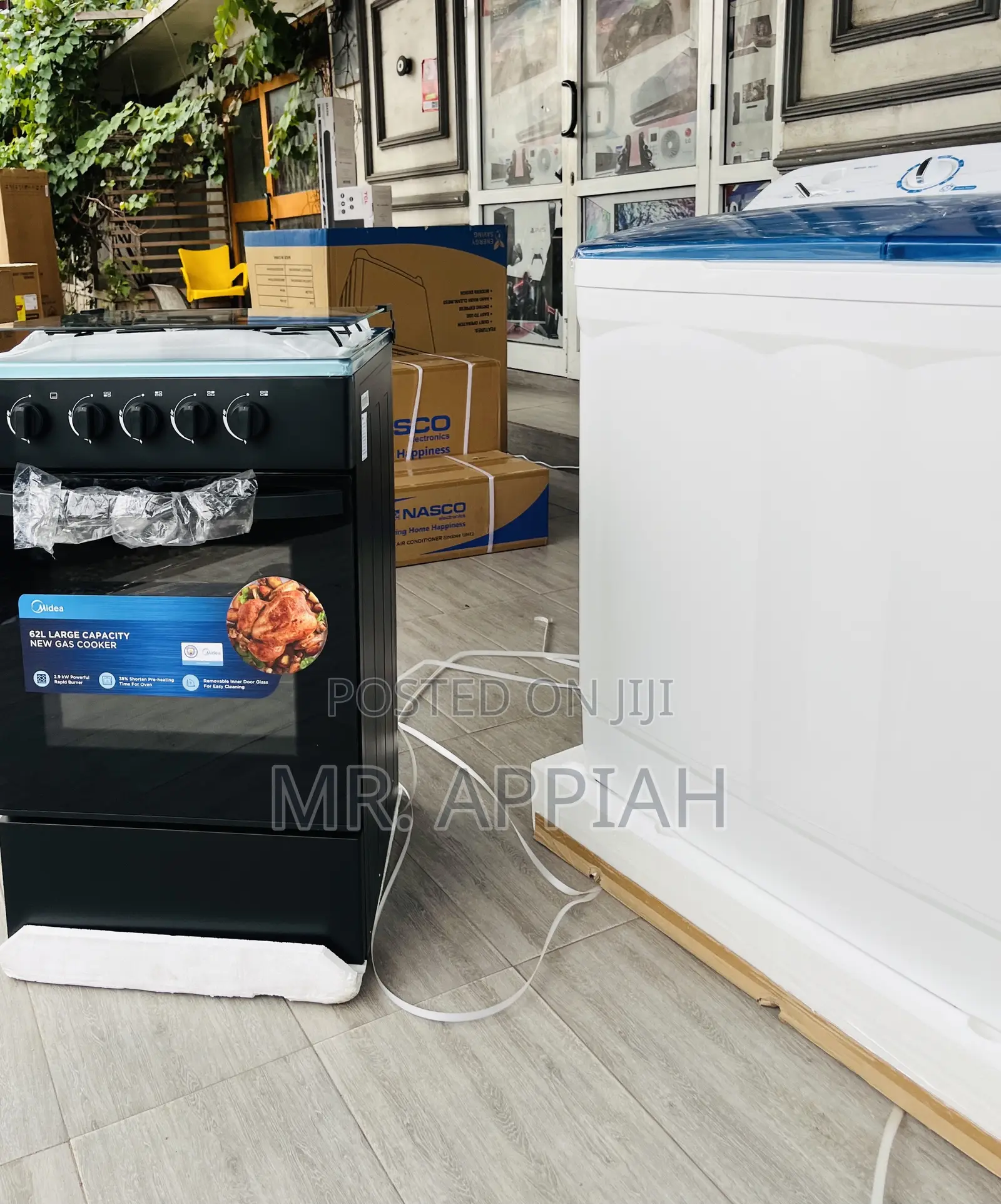 Buy Durable Midea 4 Gas Burner With Grill(Black)Transparent Lid 