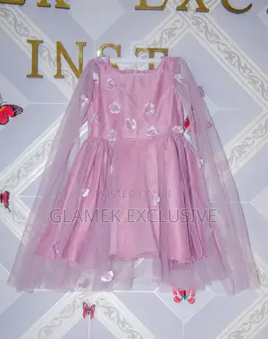 Pink Tulle Butterfly Dress
