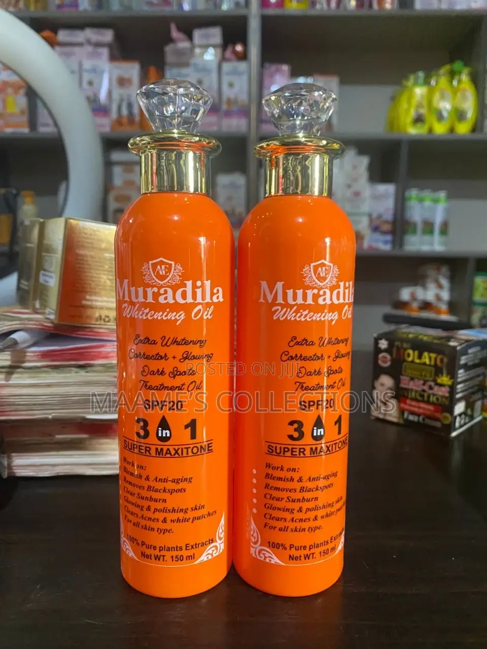 Muradila 3 in 1 Whitening Oil With Spf20 for Body Treatment