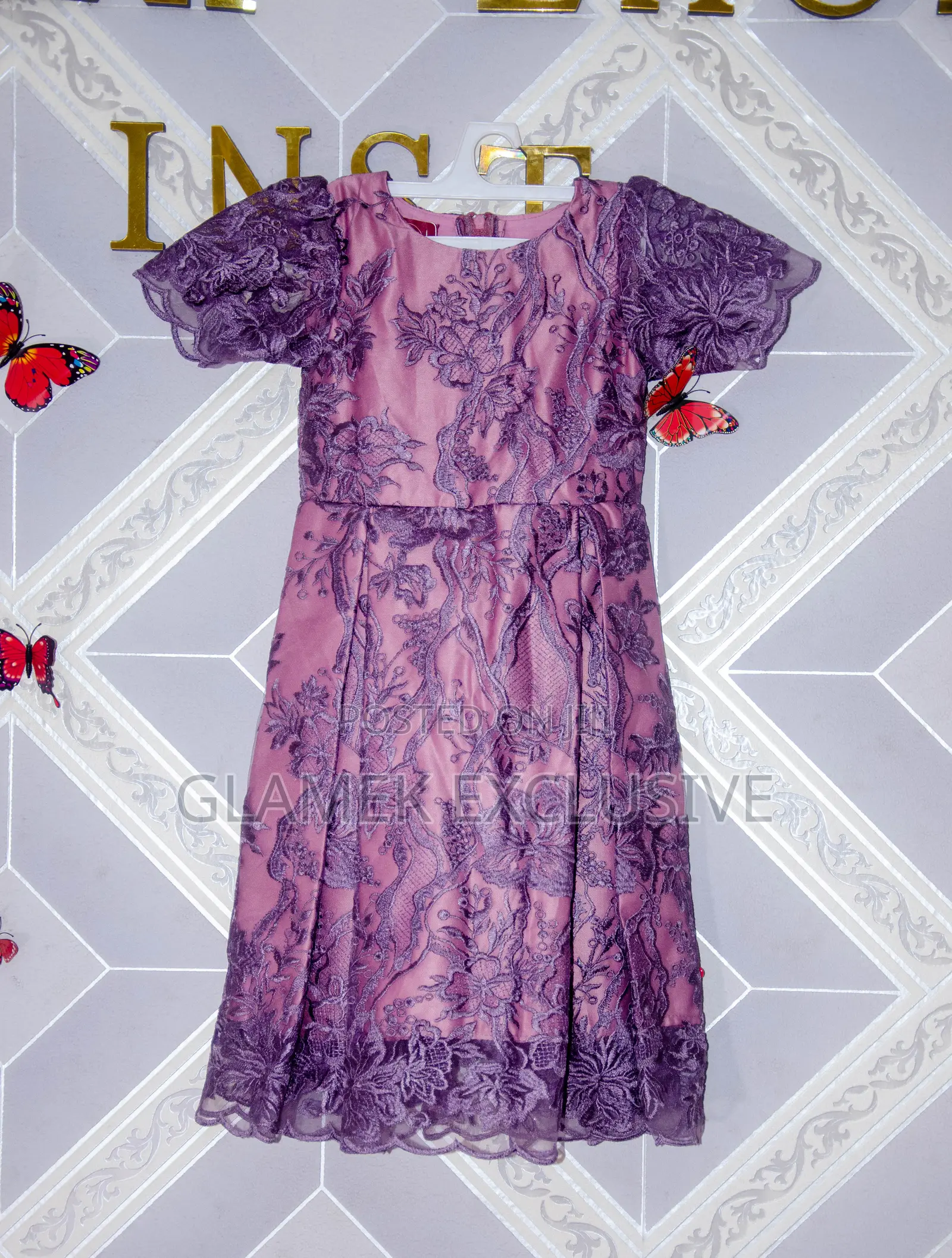 Marina Floral Embroidered Dress