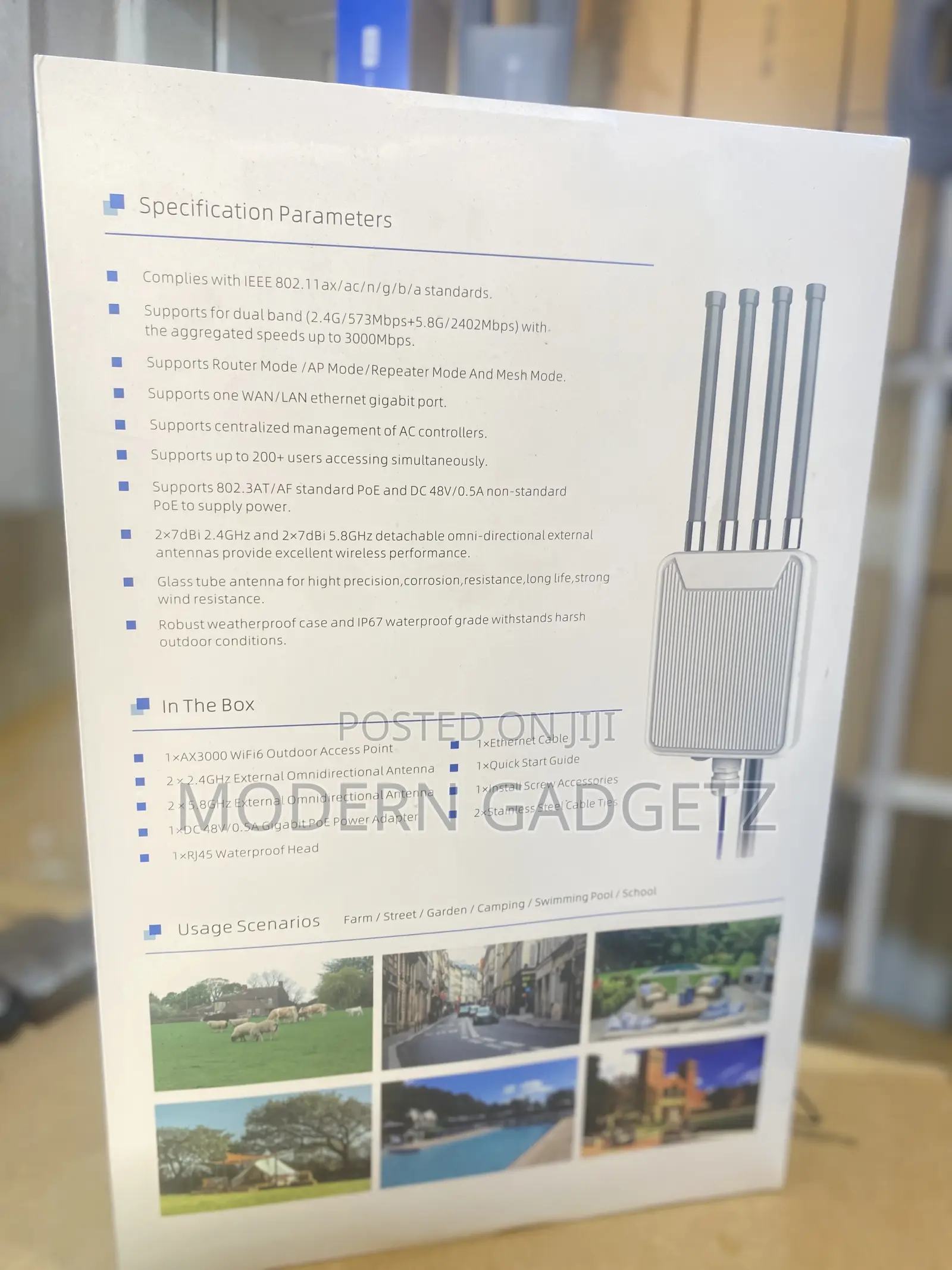 Ax3000 Wifi6 Outdoor Access Point