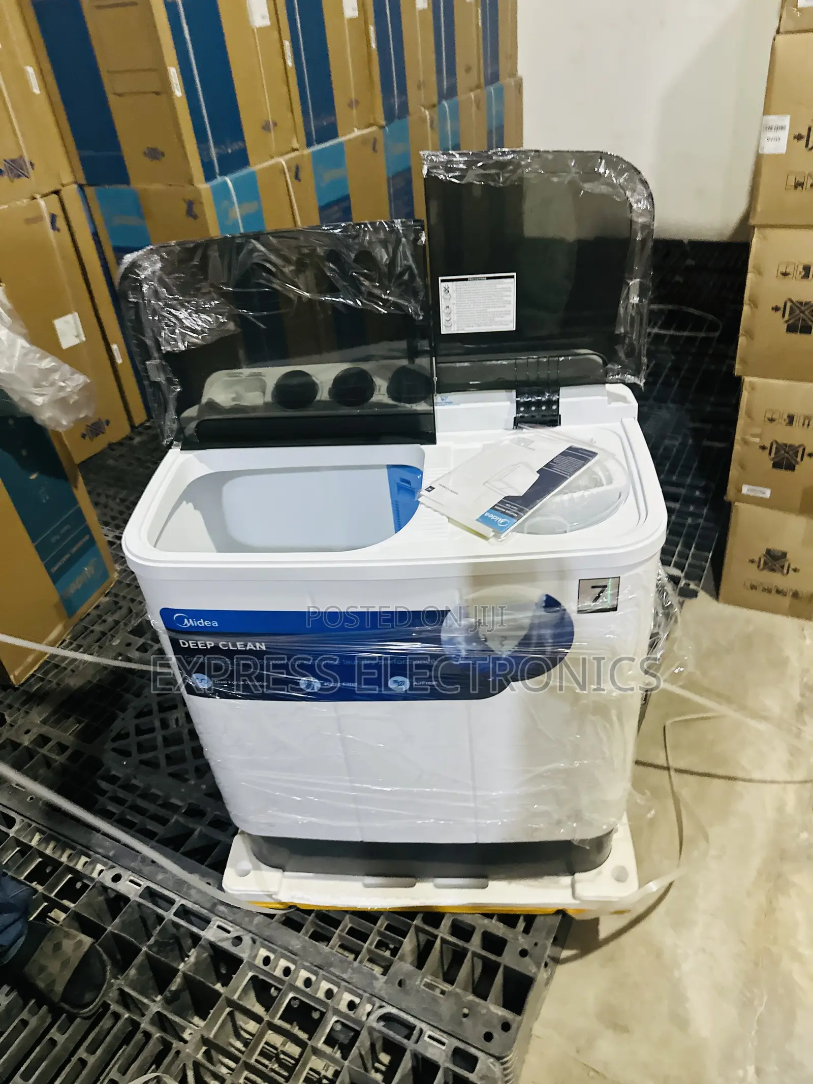 Quick Wash and Spin Dry Midea 7kg Topload Twintub Wm