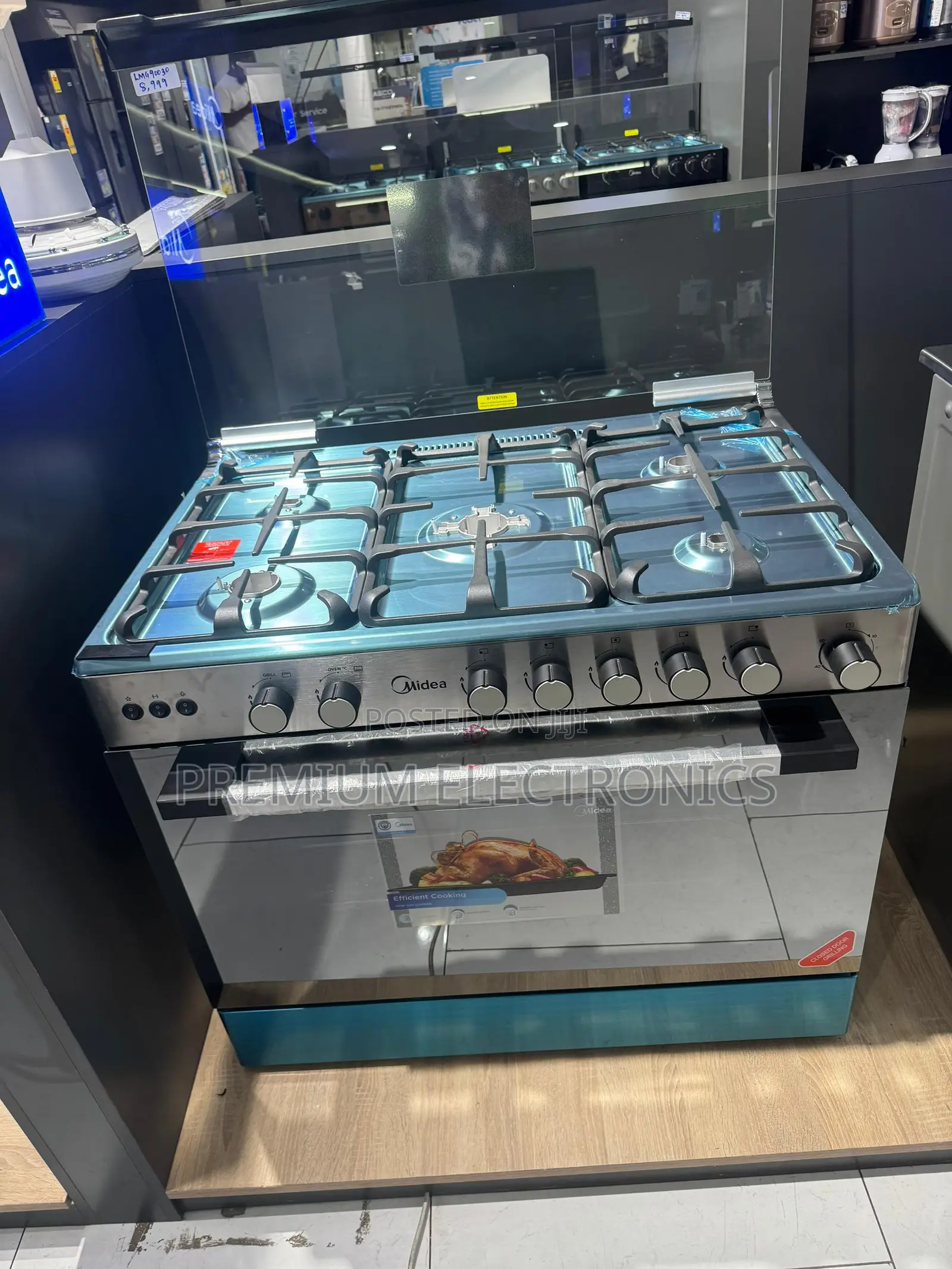 Midea 5 Burner Gas Cooker With Oven and Grill Lmg90030