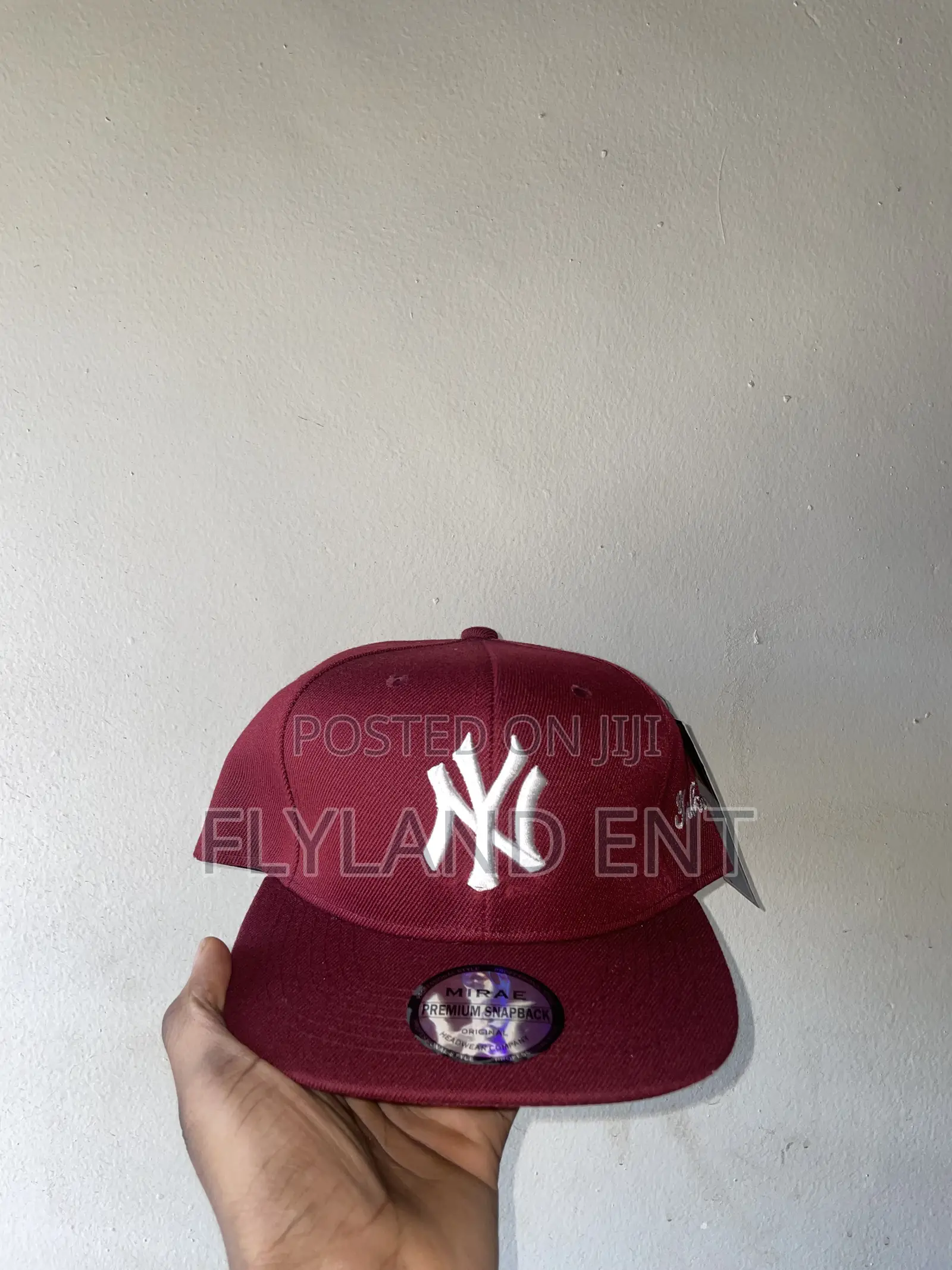 Wine Yankees Snapback Cap
