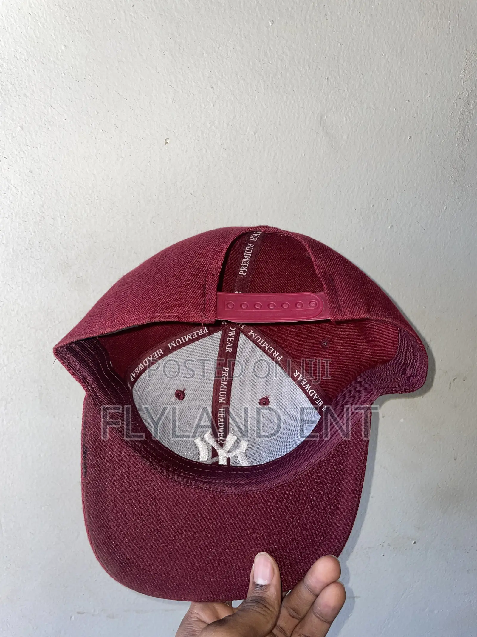 Wine Yankees Snapback Cap