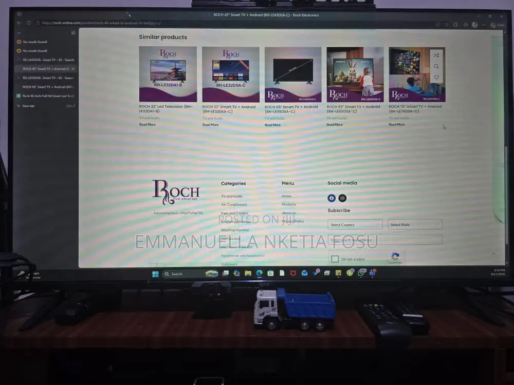 Roch 43''-SRH-Le43dsa-a Smart Tv TCL 32''-S4500a Smart Tv
