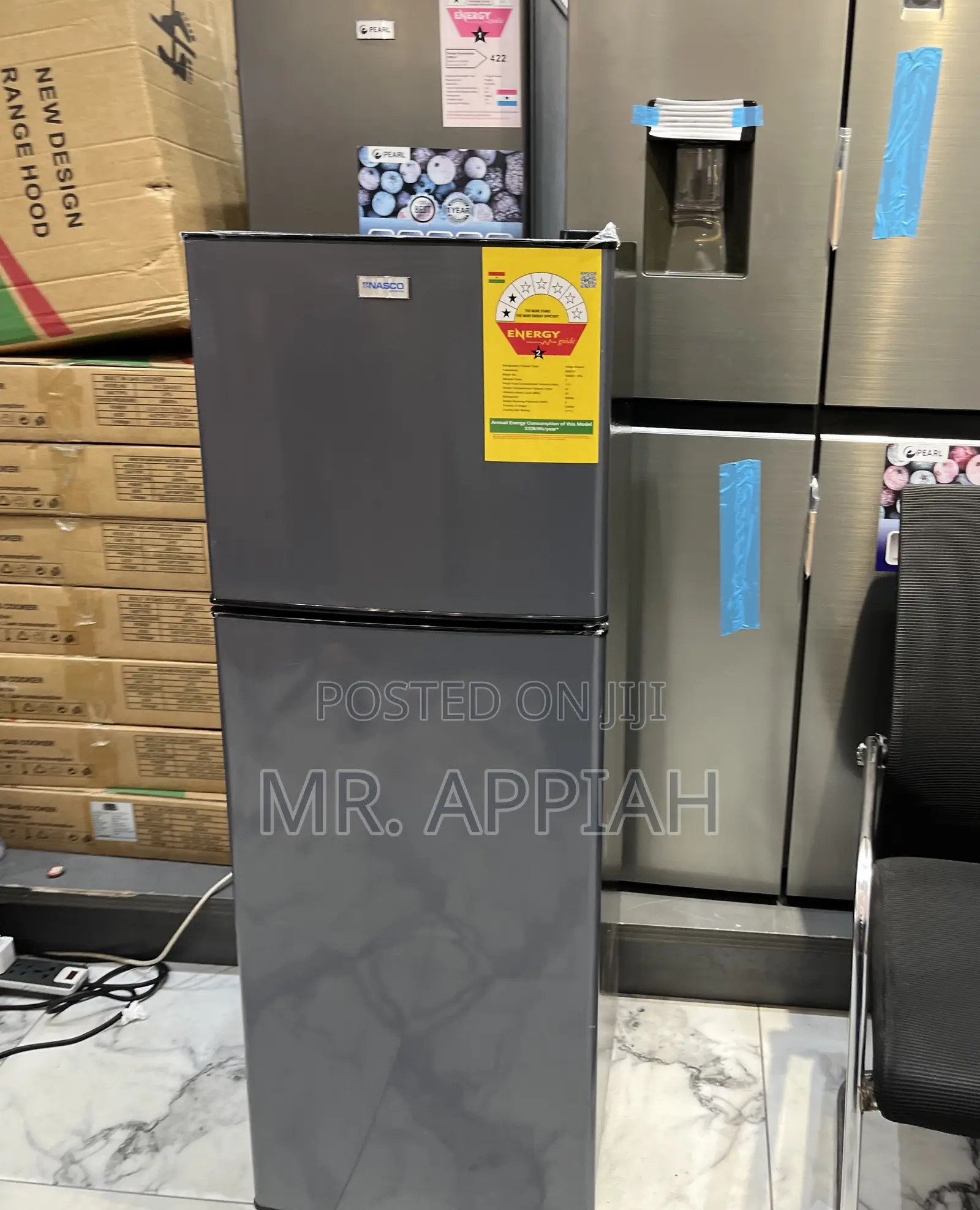 Premium Design Nasco Nasd2-13fl 2 Door Refrigerator(112l)Dark Gray.