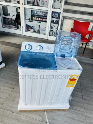 Ultra Modern Sleek White 10kg Topload Twintub. Nasco