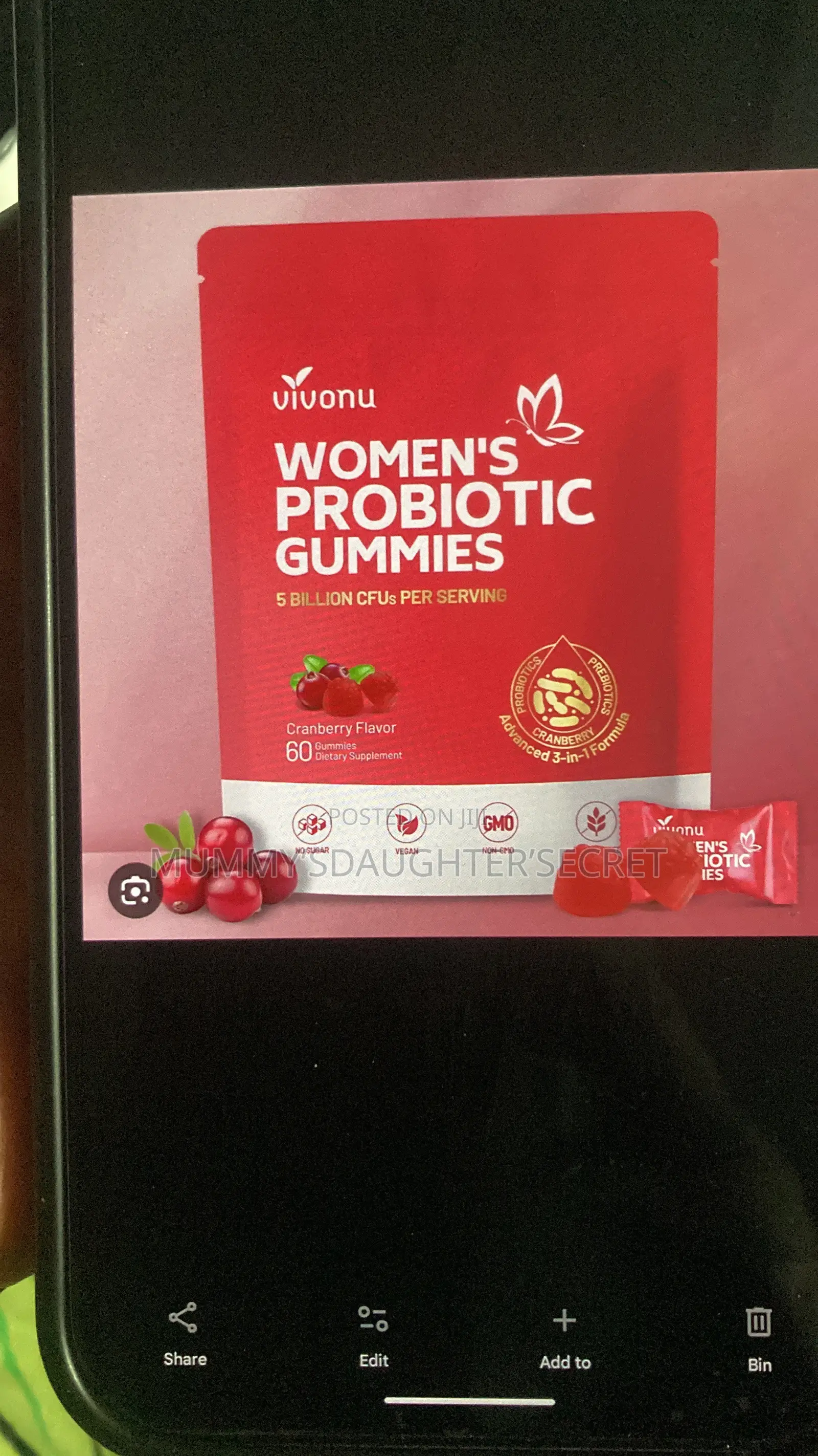 Original(Us) Vivonu Women’S Probiotic Gummies