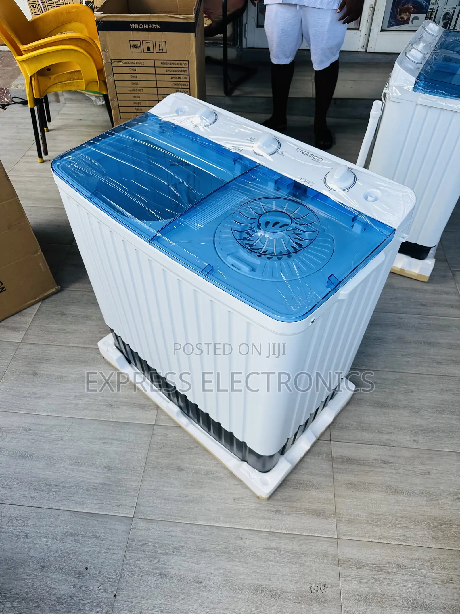 Quality Sleek Wash and Spin Dry 8kg Nasco Semi Automatic