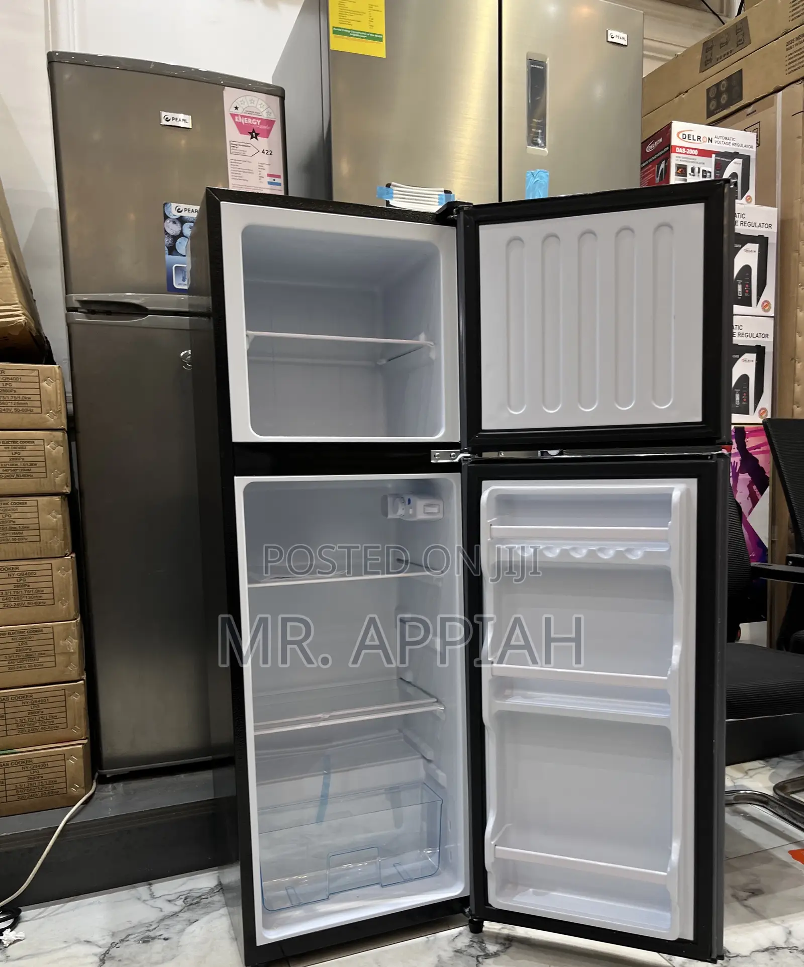 Fabulous Nasco 112l Top Mount Freezer Fridge(Nasd2-13fl)Dark Gray 