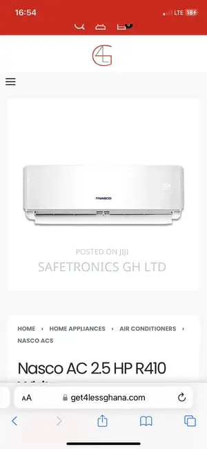 Buy Massive Nasco 2.5hp R410 Split Air Conditioner Design