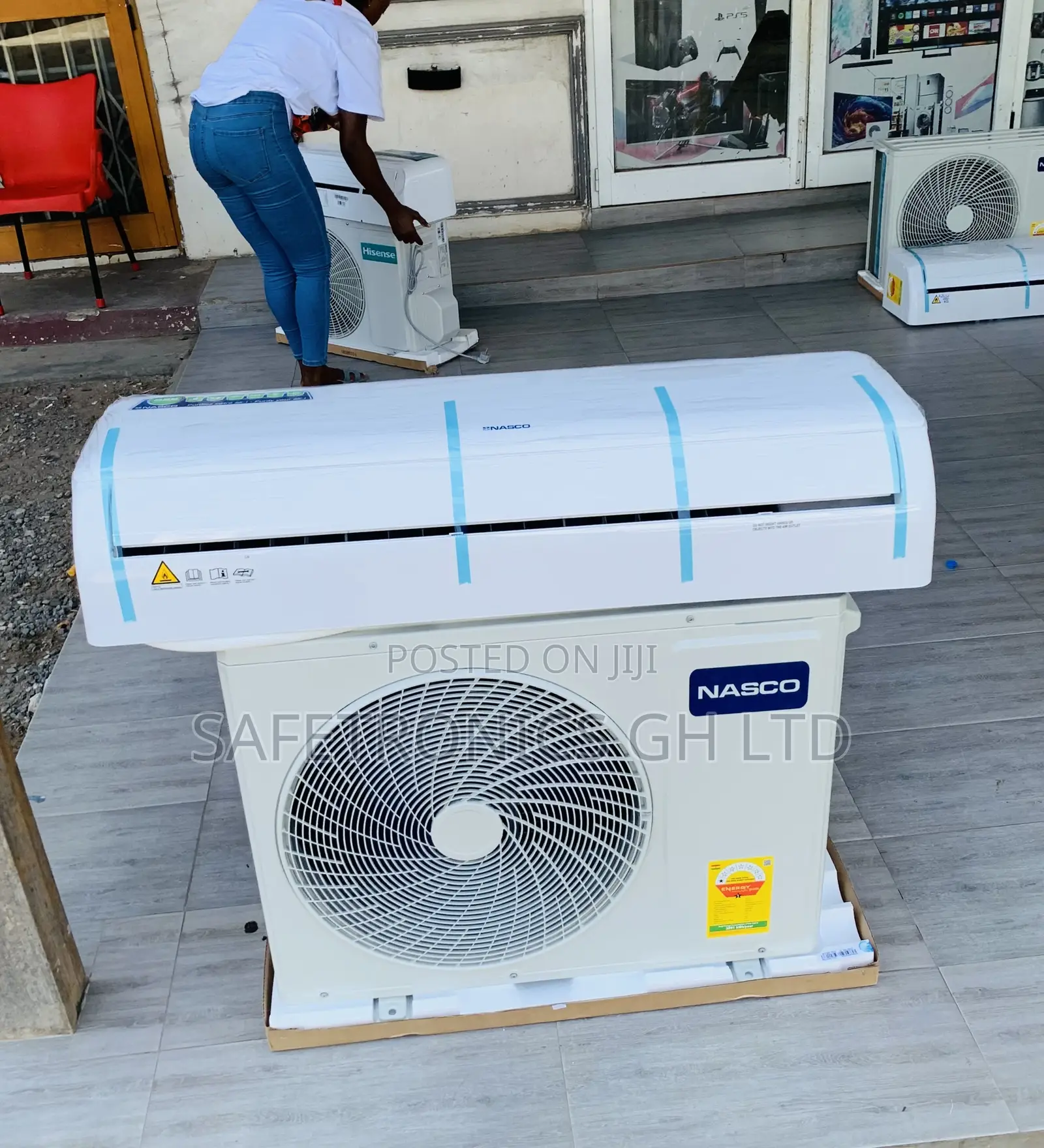 Top Notch White Nasco 1.5hp Dual Inverter Air Conditioner R32 Gas