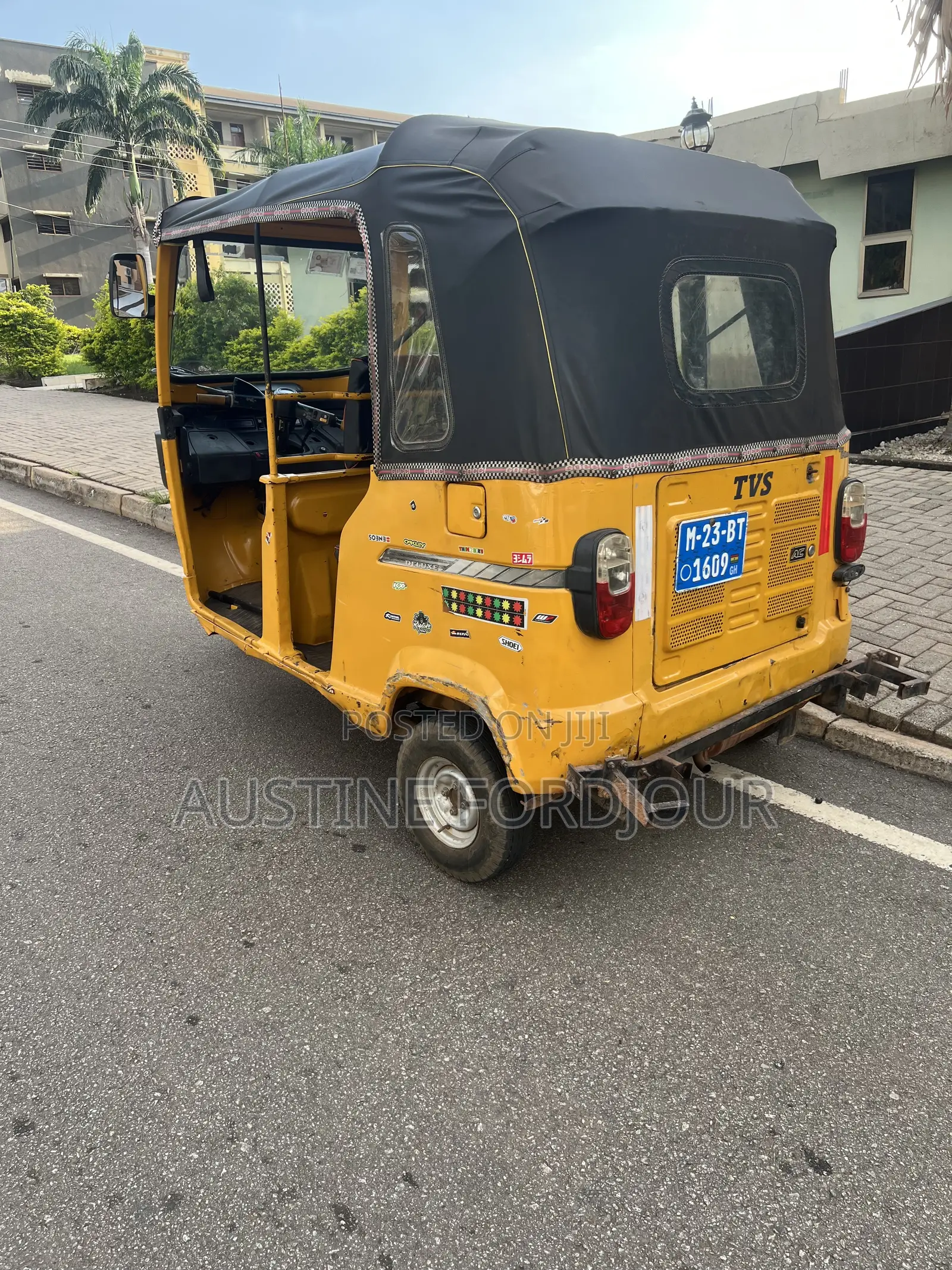 TVS King Deluxe Plus iTouch Start 2023 Yellow