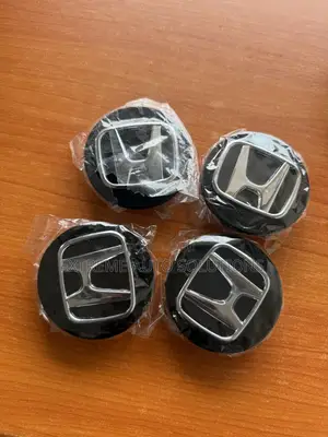 Set of 4pcs Honda Wheel Center Caps Black Chrome Rim Logo Hubcaps
