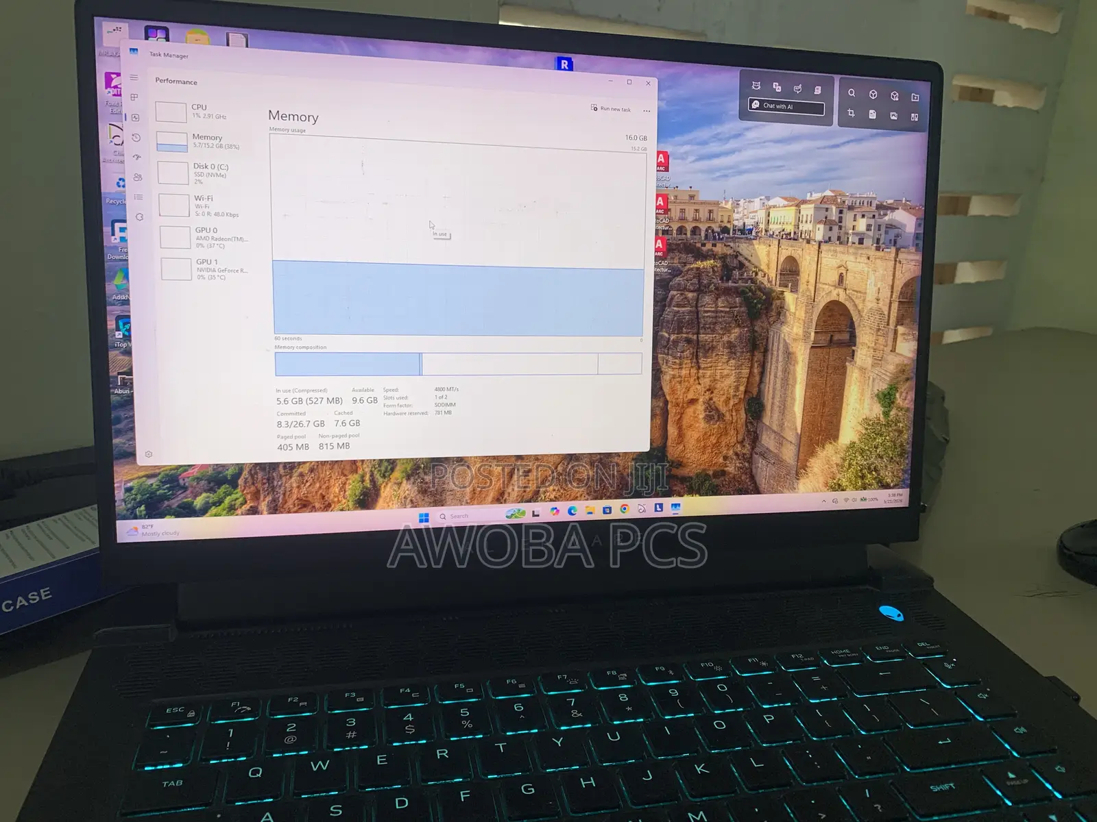 Laptop Alienware M15 R7 16GB AMD Ryzen 9 SSD 1T