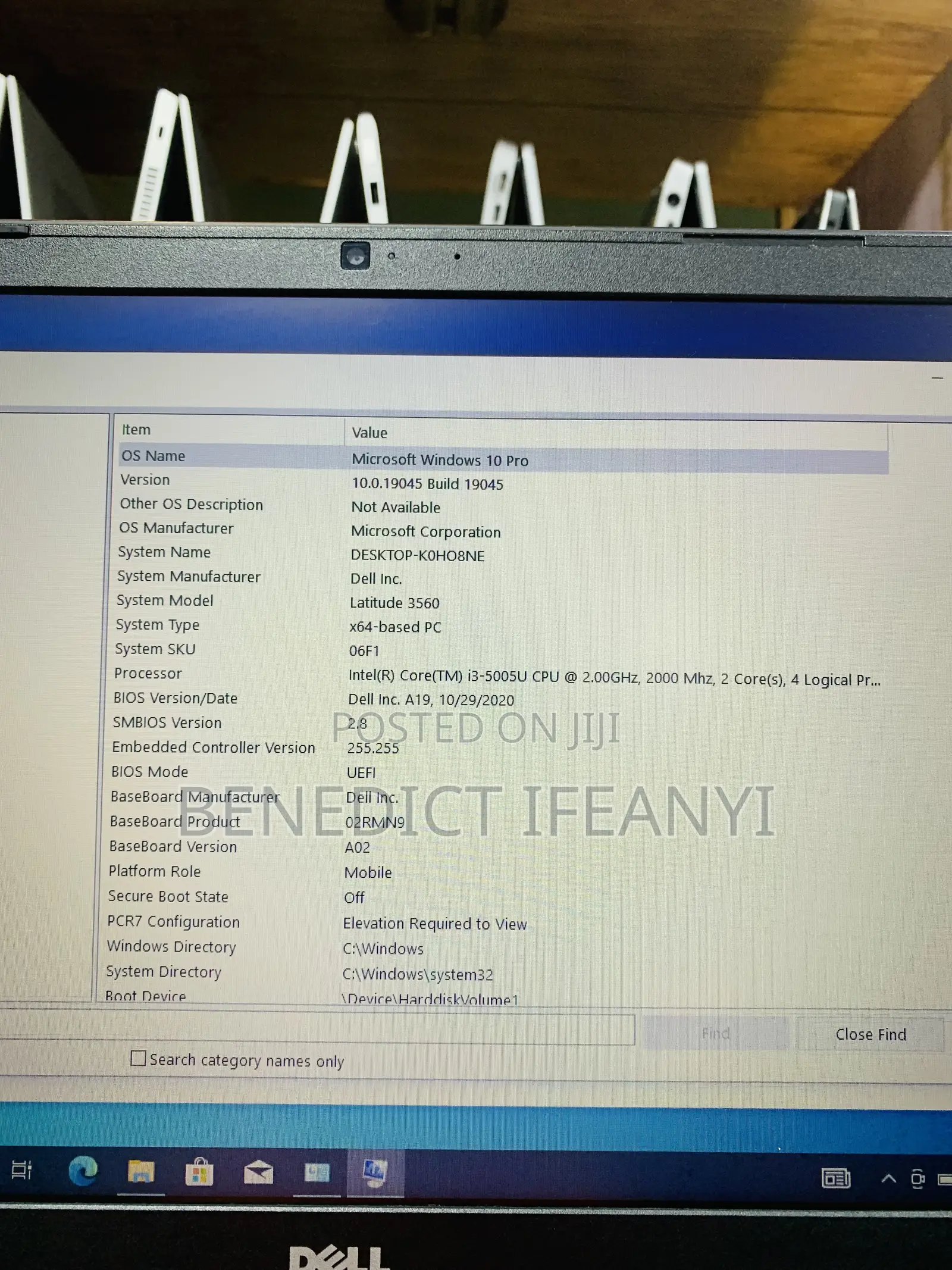 Laptop Dell Latitude 3560 4GB Intel Core i3 HDD 500GB