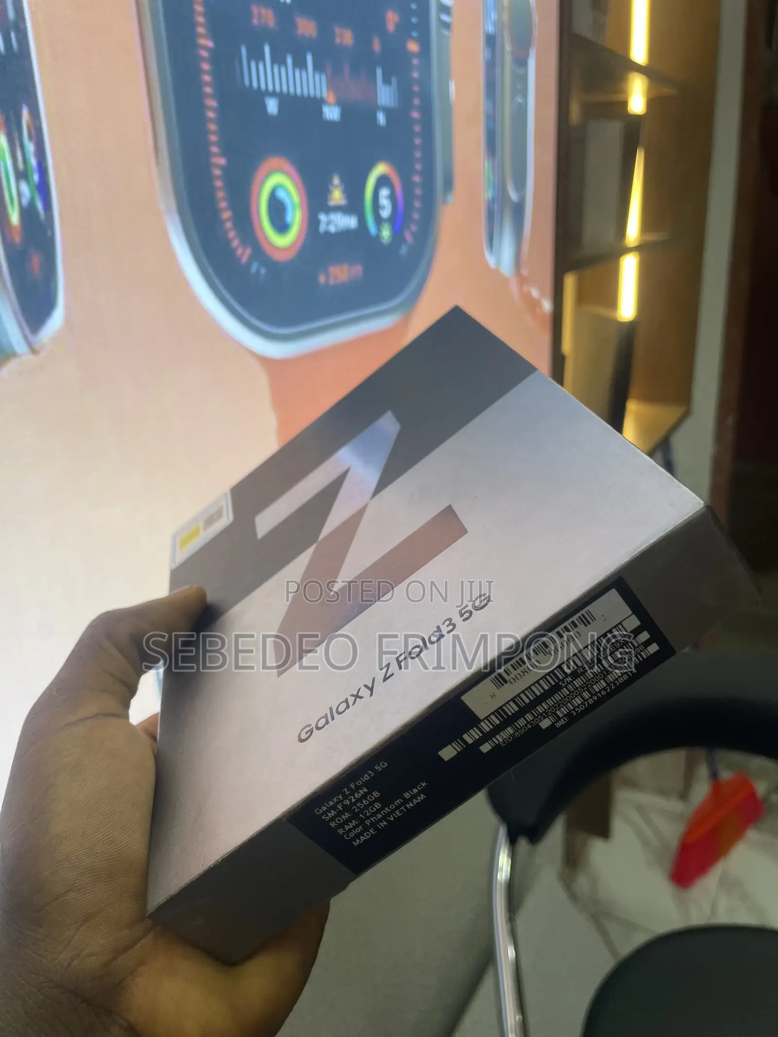 New Samsung Galaxy Z Fold 3 256 GB Black