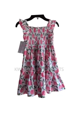 Bonnie Jean Girls Smocked Peach Dress - 5 and 6 Years