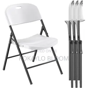 Nazhura Heavy-Duty Plastic Folding Chair