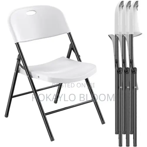 Nazhura Heavy-Duty Plastic Folding Chair