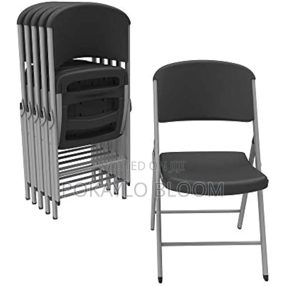 Nazhura Heavy-Duty Plastic Folding Chair