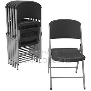 Nazhura Heavy-Duty Plastic Folding Chair