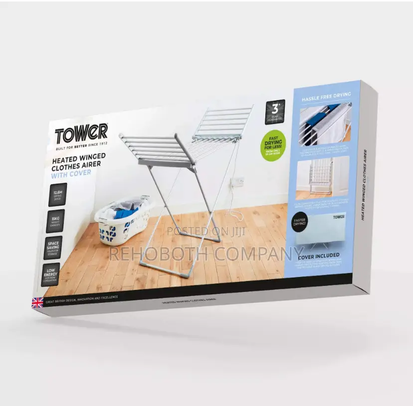 Tower T25003 Heated Winged Clothes Airer