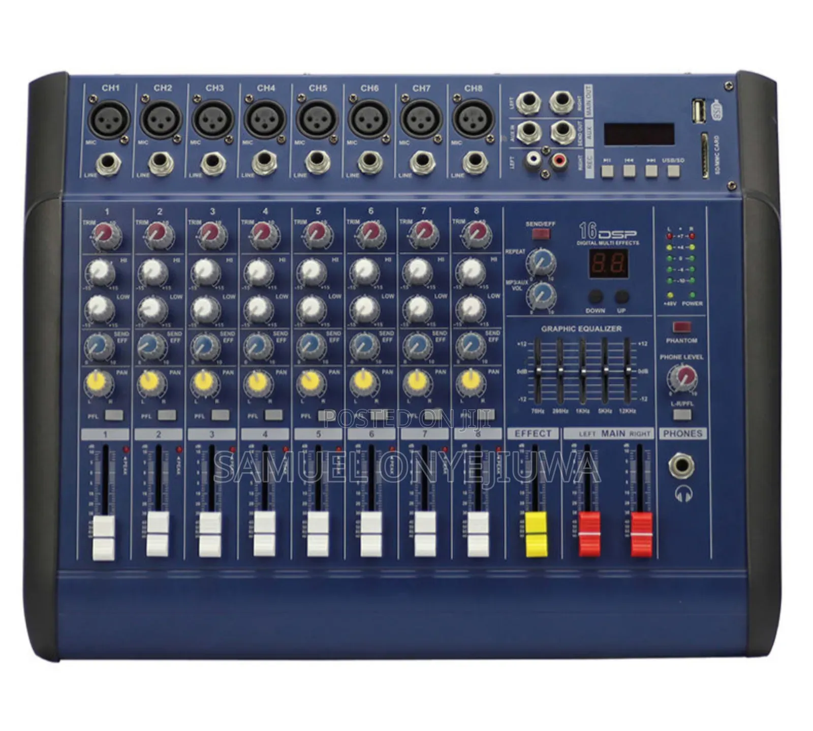 8 Channels Mixer Yamaha Powered(With Amplifier)