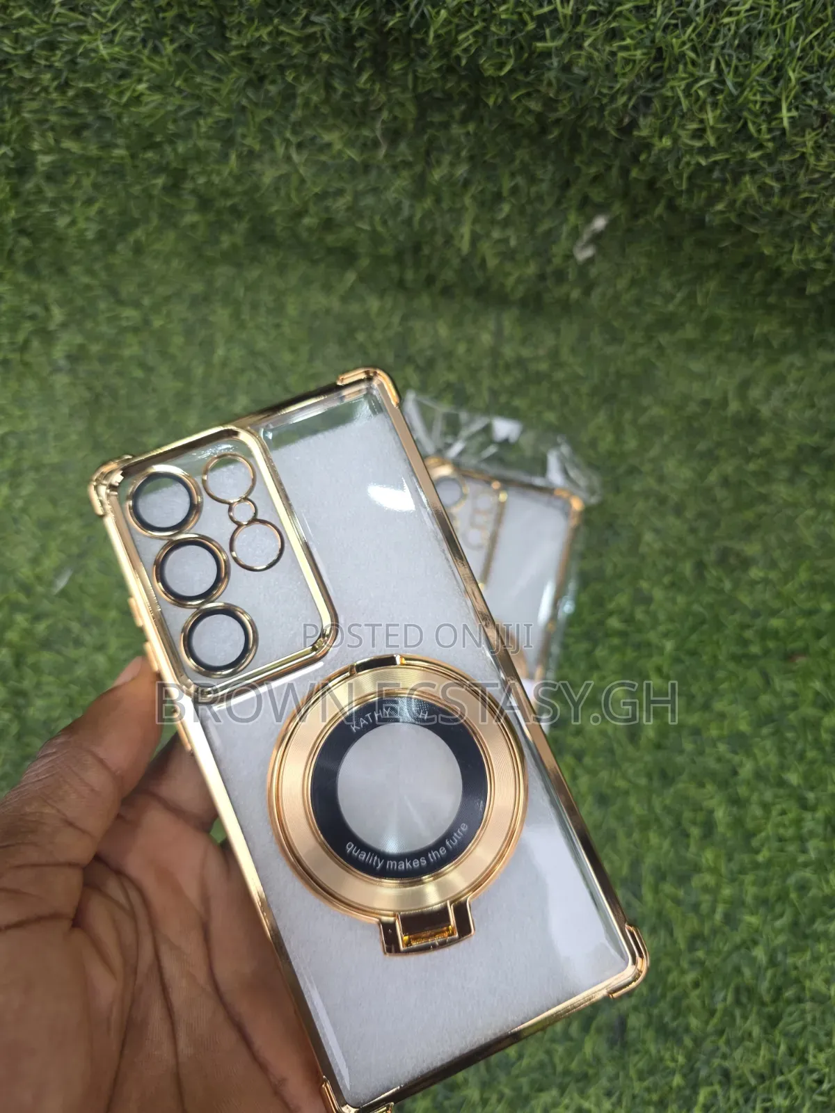 Galaxy S25 Ultra / S26 Ultra Clear Gold Case