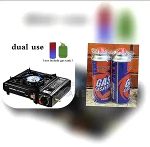 Bossman Portable Gas Stove With 2 Gas Cans Refills