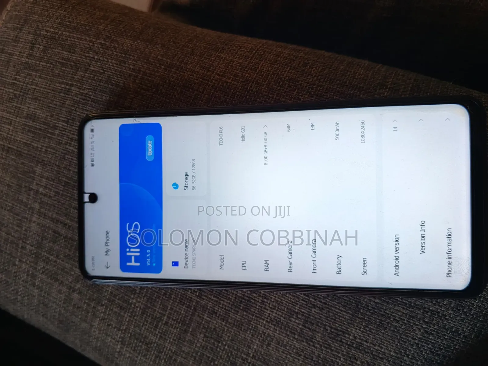 Tecno Spark 30 128 GB Yellow