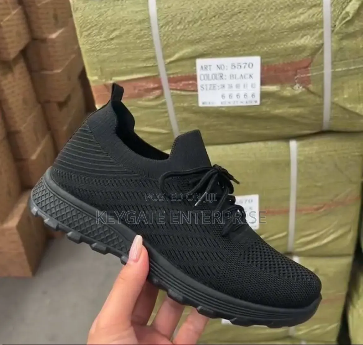 Black Casual Sneakers, Unisex