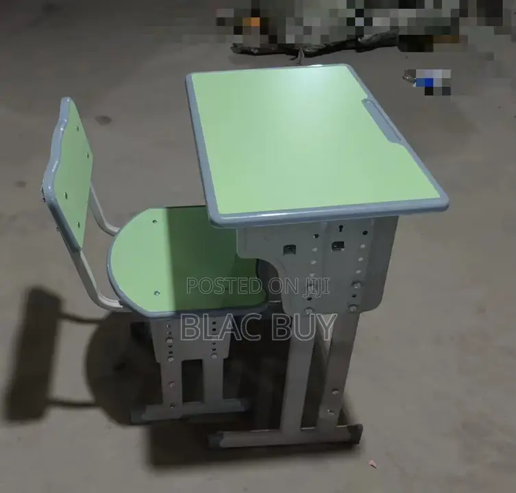 Adjustable Student Desk and Chair Set Metal Material for School