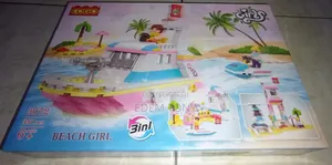 Cogo Girls "Beach Girl" 3-in-1 Building Set, Mode:3072, 351 Pieces