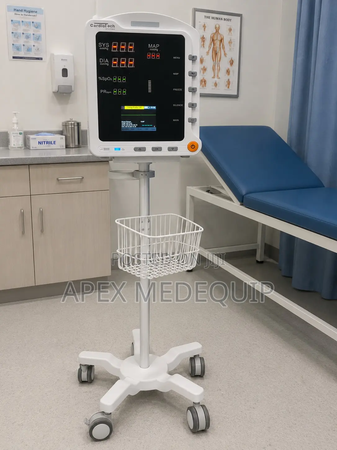 Vital Signs Monitor + Trolley ( Rechargeable)