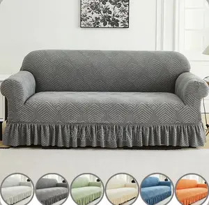 High Quality Velvet Fluffy 4 PCS Sofa Skirt Covers (Sold as a Set