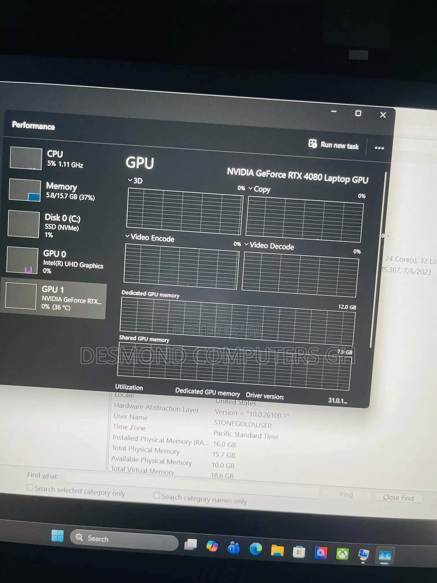 Laptop MSI Vector GP68 HX 13V 16GB Intel Core i9 SSD 1T