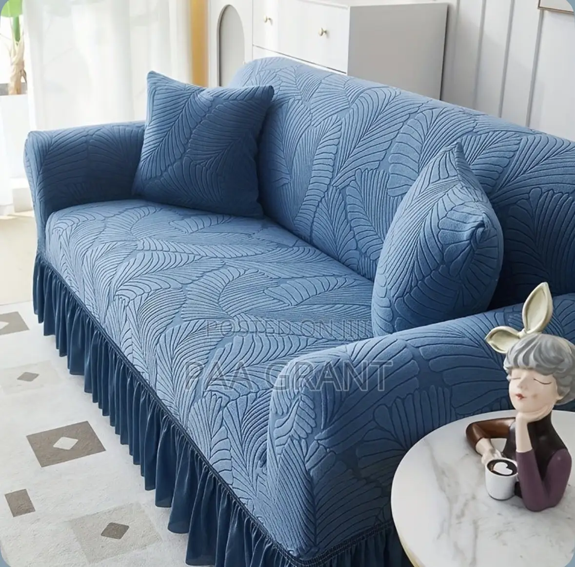 Soft Classy Cotton Fluffy Velvet 4 PCS Sofa Skirt Cover(Sold as a Set