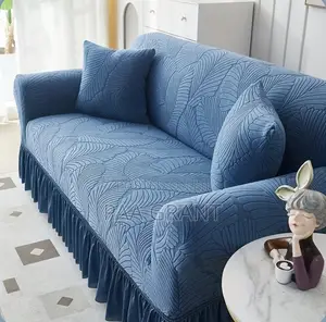 Soft Classy Cotton Fluffy Velvet 4 PCS Sofa Skirt Cover(Sold as a Set