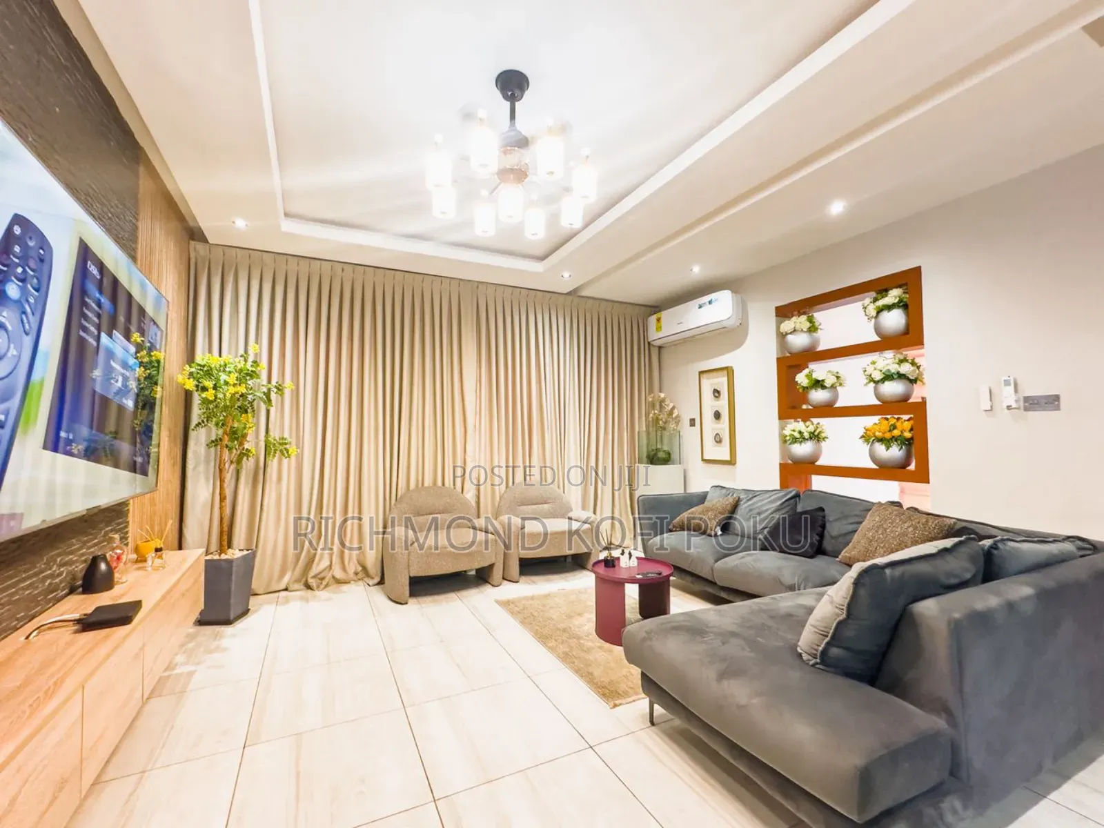 Furnished 4bdrm House in Kofis Realty, Papaye for rent