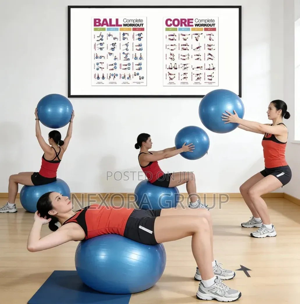 Anti-Burst Gym Ball Perfect for Home Workout Fitness