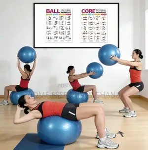 Anti-Burst Gym Ball Perfect for Home Workout Fitness