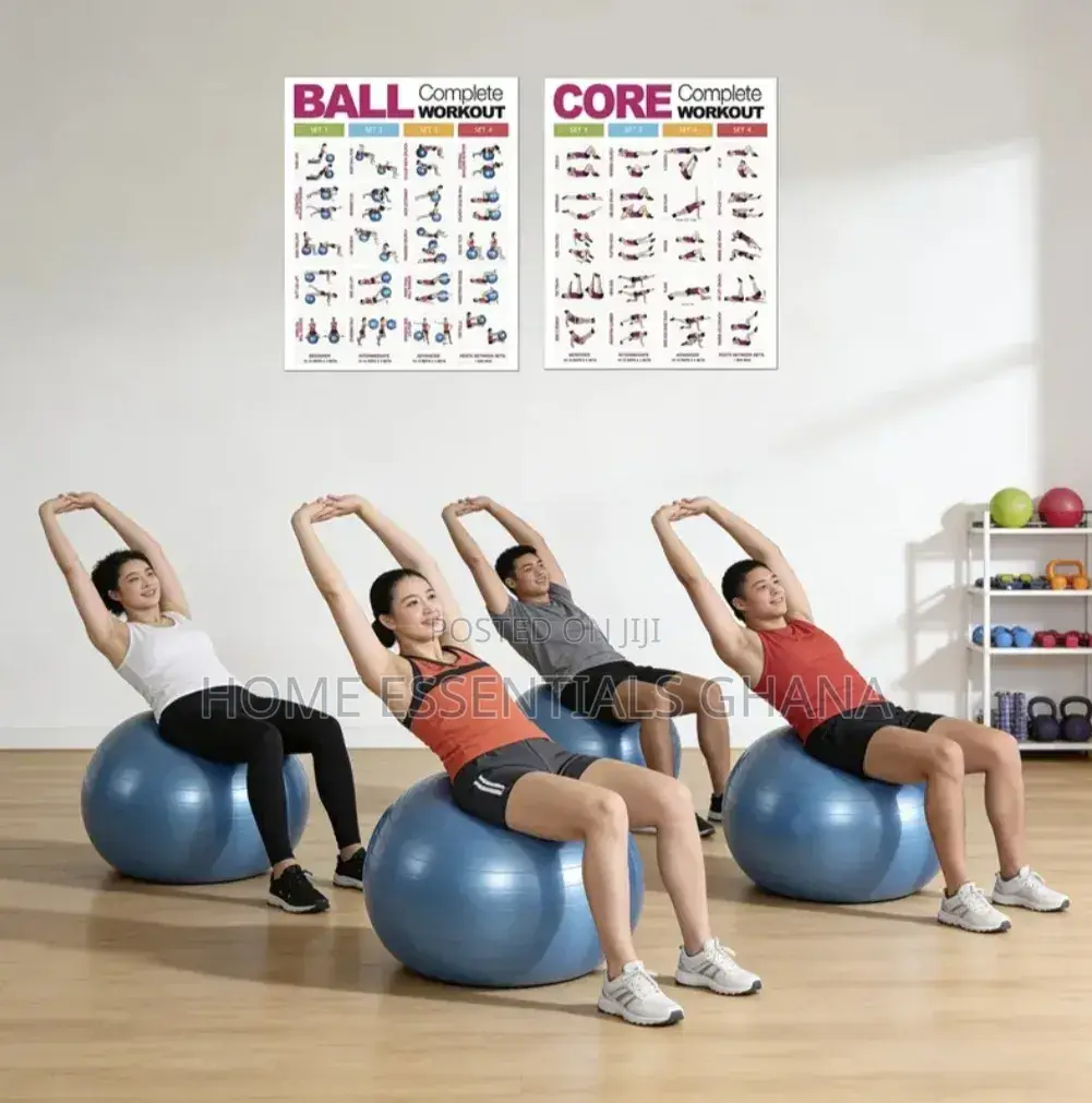 Anti-Burst Gym Ball Perfect for Home Workout Fitness
