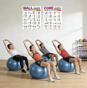Anti-Burst Gym Ball Perfect for Home Workout Fitness