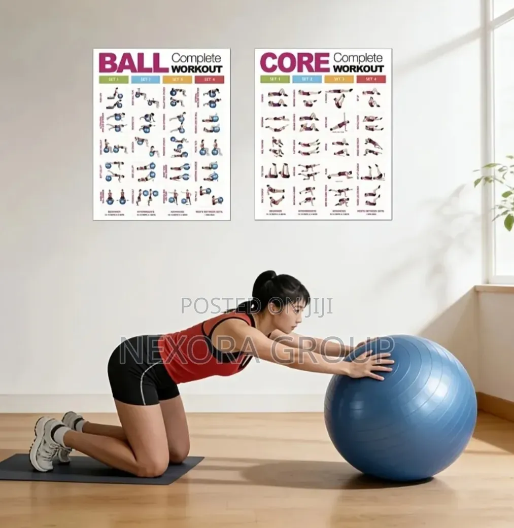 Anti-Burst Gym Ball Perfect for Home Workout Fitness